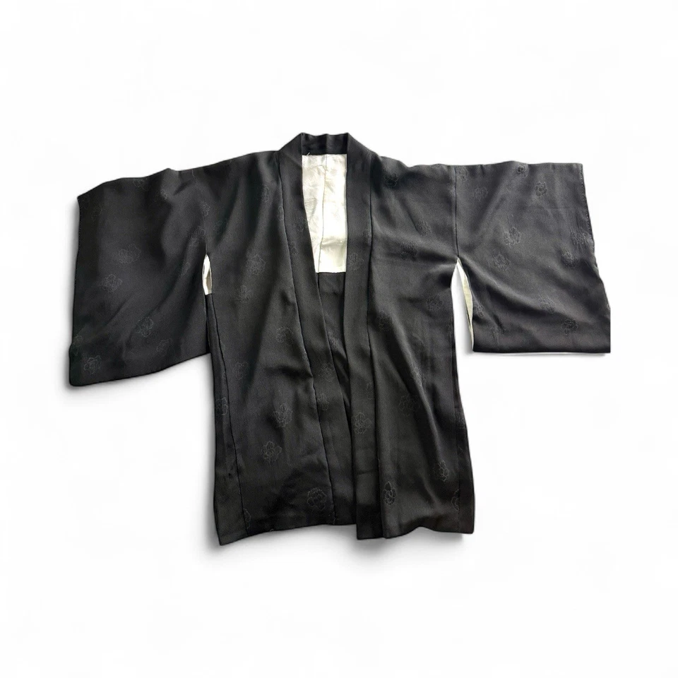 Authentic Vintage Japanese Kimono Men's/Women's Robe Yukata Japan Silk Crepe OS - Image 3 of 4