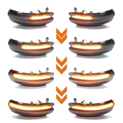 Wing Mirror Dynamic Amber Indicator Lights Compatible with For Golf 06 14 - Picture 9 of 12