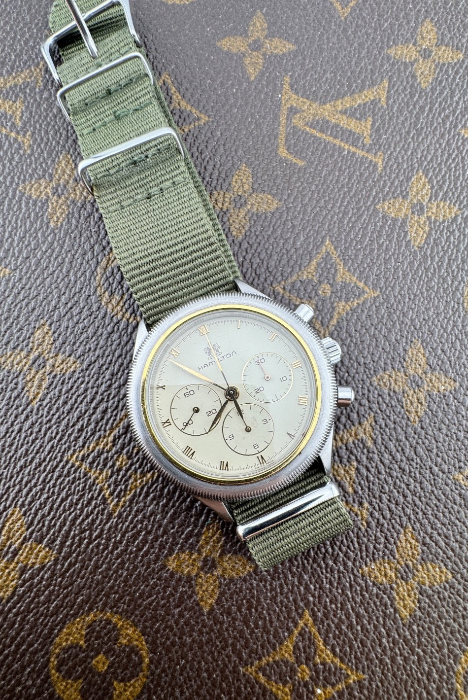 Hamilton Chronographe Manual Lemania 1873 Cream Dial