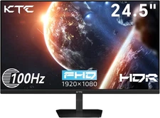 24.5 Inch FHD 100Hz IPS Computer Monitor, 1080P Eye Care PC Gaming Monitor, Adap