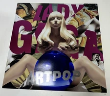 LADY GAGA Artpop RARE INTERSCOPE FOIL MYLAR POSTER 18X18 PROMOTIONAL ORIGINAL PO