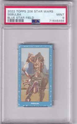 2022 Topps 206 Star Wars Sebulba Blue Star Field PSA MINT 9