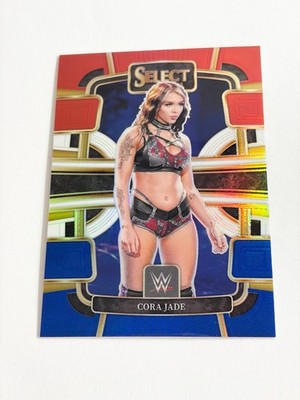 Cora Jade Red and Blue (Silver Prizm) 2024 Panini Select WWE Concourse Card # 67