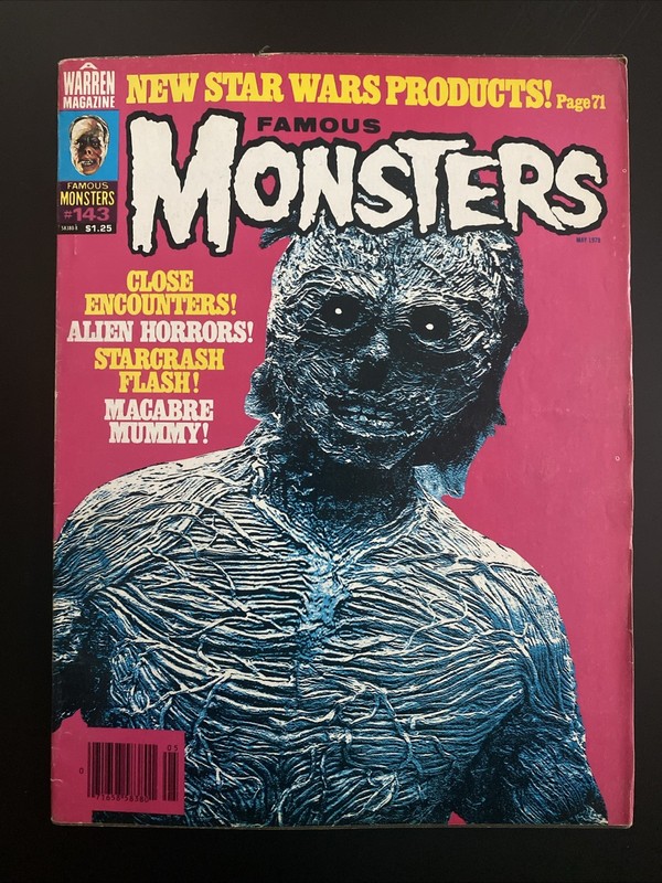 #143 Famous Monsters of Filmland (MAY 1978) Macabre Mummy Cover.