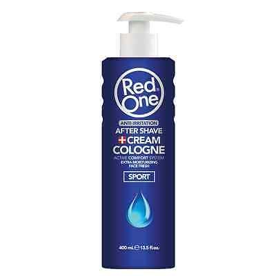 RedOne Cream Cologne  SPORT Aftershave Balsam Blau 400ml Herren Pflege