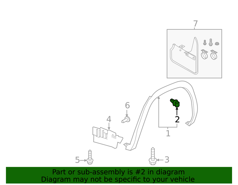 Genuine 2020-2025 Volkswagen - Wheel Opening Molding Clip WHT-008-801 ...