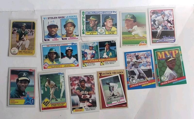 Vtg. Rickey Henderson Lot 13
