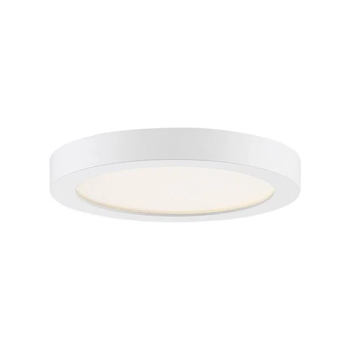 Outskirts - 12W LED Flush Mount-1 Inch Tall and 7.5 Inch Wide-Fresco Finish - Picture 1 of 12