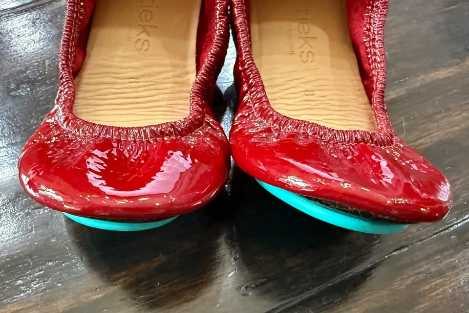 Галстуки на Gavrieli мини рубиновый красный галстуки кожи балетки туфли девочек размер 8  - Изображение 4 из 4