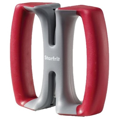 Starfrit Butterfly Knife Sharpener Red Ceramic Coarse Fine Kitchen Blade Sharpen