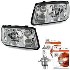 Scheinwerfer Set für VW Bora 1J 1998- mit NSW + OSRAM Original Line H4 60/55W