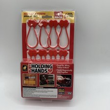 Ruby Holding Hands Reusable Magnetic Silicone Ties 8 Pack Cable Organizer