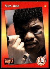 1992 Triple Play Felix Jose St. Louis Cardinals #75