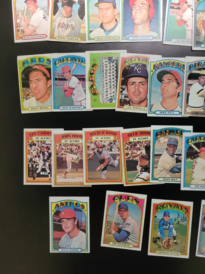 1972 Topps Baseball Cards - 40 High Numbers - W/ Babe Ruth Award and Al Oliver - Image 4 of 4