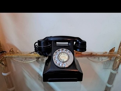 Rare Vintage GPO 332 Bakelite Phone   TMC UK Arabic Dial   Mi. East Export 1940s