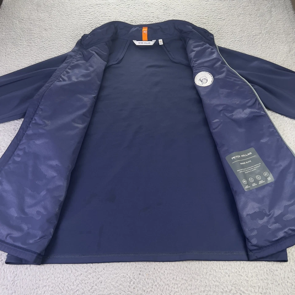 Peter Millar Merge Elite Hybrid Jacket Mens XXL Navy Blue Full Zip Performance - Image 3 of 4