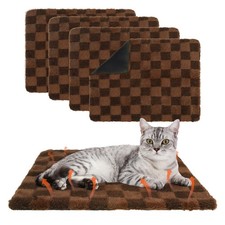 4 Pack Self Warming Cat Bed, Plush Self Heating Pad 20 x 16 inch Thermal Pet ...