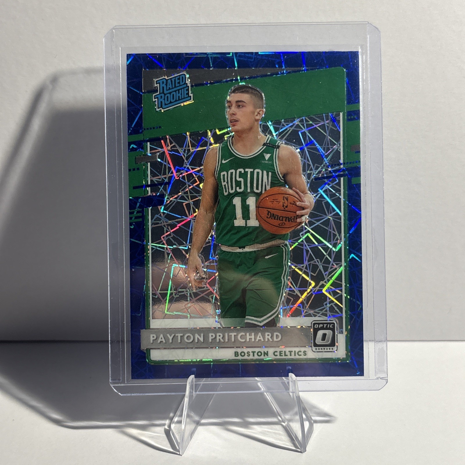 2020 Payton Pritchard Panini Donruss Optic Rated Rookie Blue Velocity #176