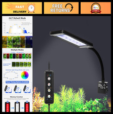 Aquarium Clip-On Light with Timer - 24/7 Mode Fish Tank LED Lighting System