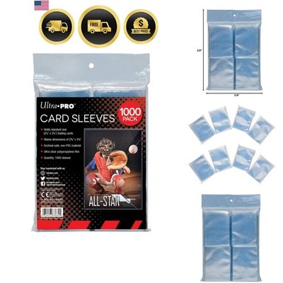 2.5'' x 3.5'' Soft Trading Card Penny Sleeves 1000ct