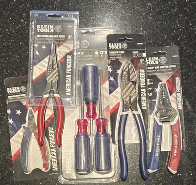 #ad KLEIN TOOLS American Forged Limited Complete Set 5 Tools New Sealed $199.50