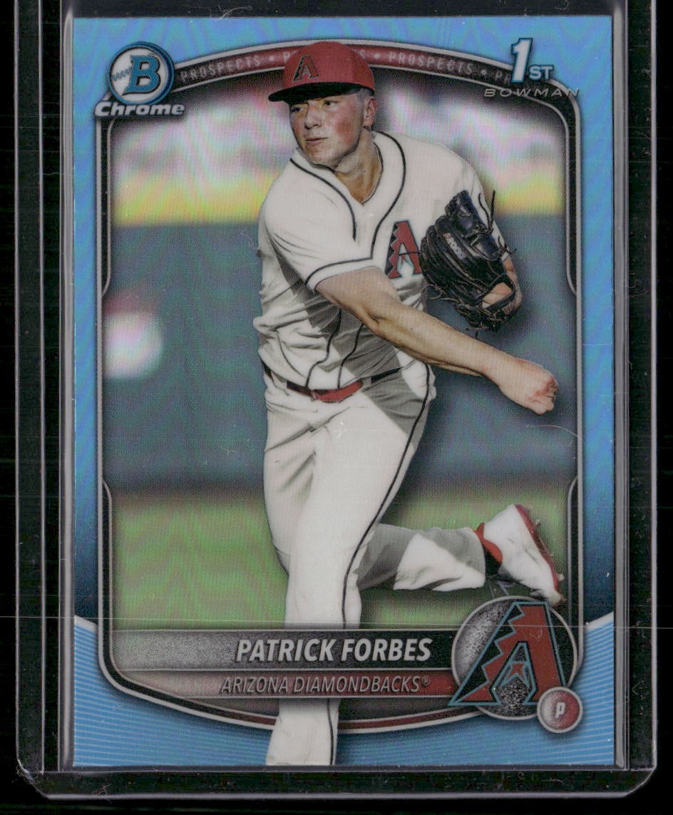 2025 Bowman Draft #BDC-89 Patrick Forbes Chrome Sky Blue Refractor