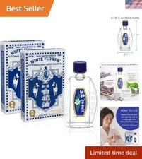 2-Pack Authentic White Flower Analgesic Balm Oil, 10ml - Natural Relief