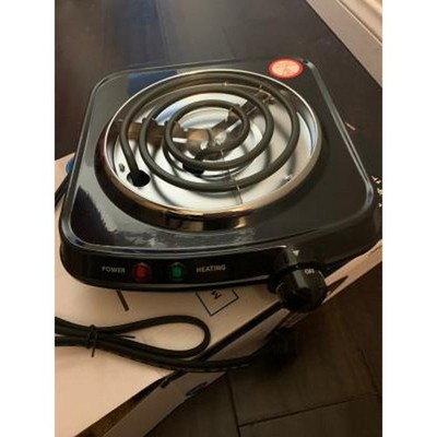 NEW 1100W Single-Coil Electric Stove, Portable Compact Tabletop Stove, Black