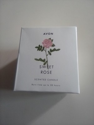 Avon Sweet Rose Duftkerze Geschenk für Sie Geschenkbox Raumduft 