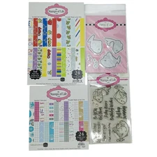 The Stamps of Life Fish Sealife Lot Cardstock Die Stamp Kit Loving Life Sparkle