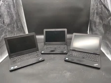 Lot of 3 Lenovo Thinkpad 11e i3 7100U @ 2.40GHz 4GB RAM 128GB SSD NO OS