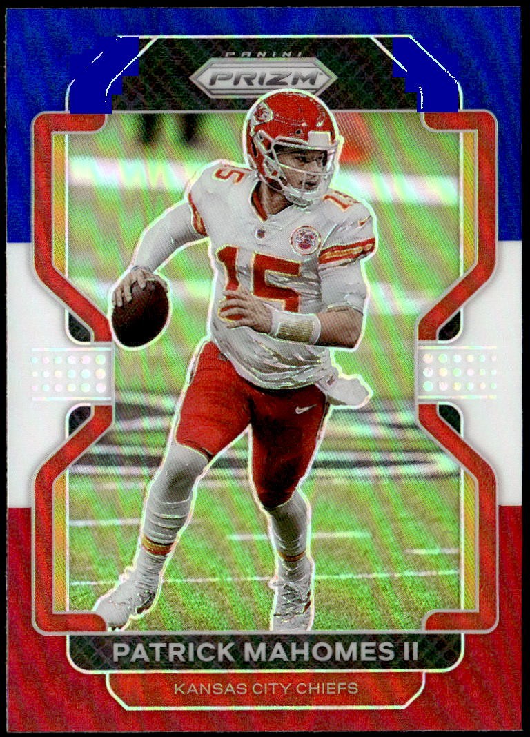 2021 Panini Prizm #190 Patrick Mahomes II Red White and Blue E1