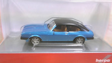 Herpa 1:87 - Ford Capri II (1978) - blau-metallic, schwarzes Dach - 430807-002