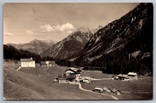 Kleinwalsertal RPPC Baad Hammerspitze Austria Village Scene c.1954 Real Photo