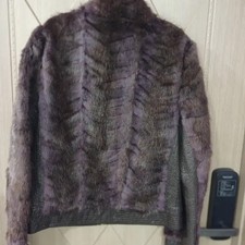 Brown Faux Fur Women's Jacket, Vintage Style
