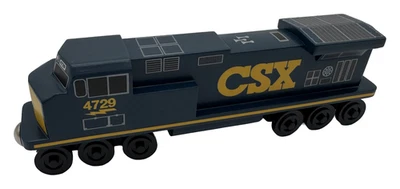Whittle Shortline Railroad CSX C44 Locomotive 4729 Wooden Toy Train Engine - Image 1 of 4