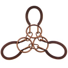 Brain Teaser Puzzles - Metal Horseshoe Cast 3PCS Copper , Triple