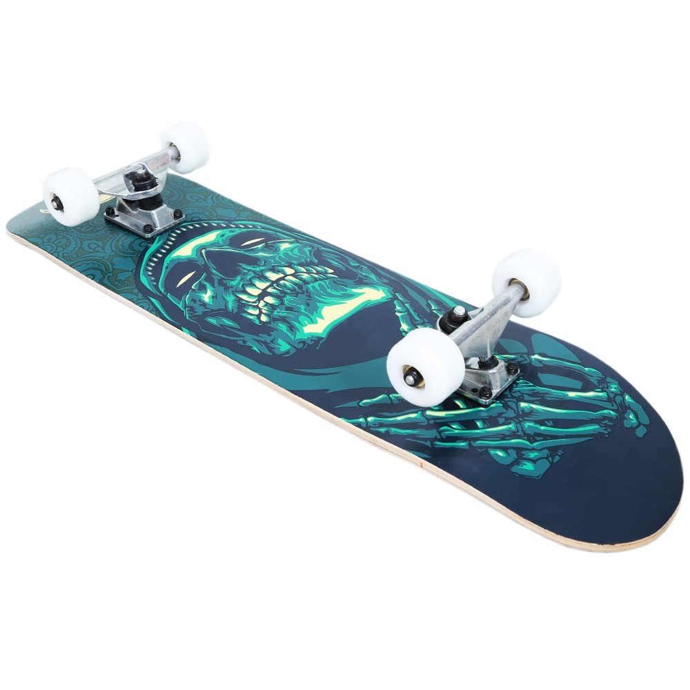 31x8 Inch Pro Skateboard Complete,7 Layer Canadian Maple Wood