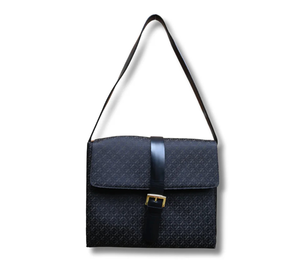 Loewe Anagram Satchel in Black