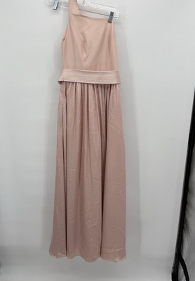 White by Vera Wang Pink One Shoulder Formal Bridesmaids Dress Size 4 Event