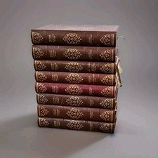 Charles Dickens 8 Heron Centennial Special Edition Red & Gold Book - Hardback 