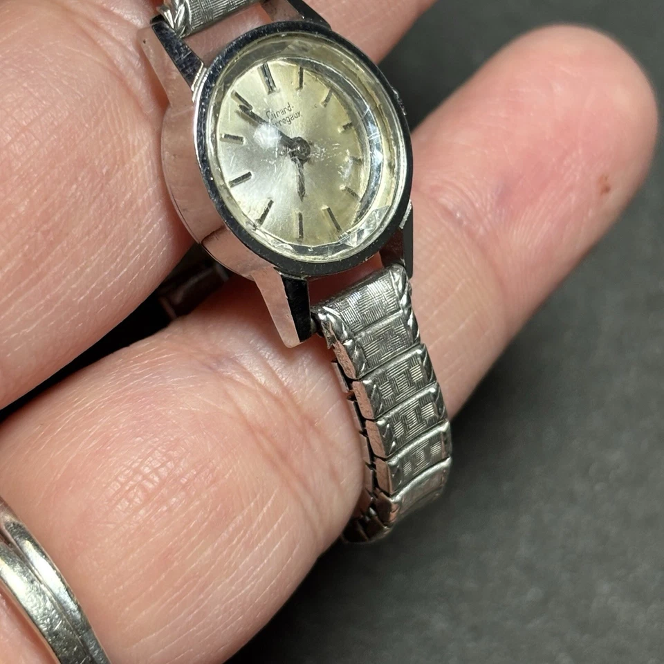 Reloj mecánico de cuerda vintage Girard Perregaux para damas cóctel funcionando Foto 4 de 4