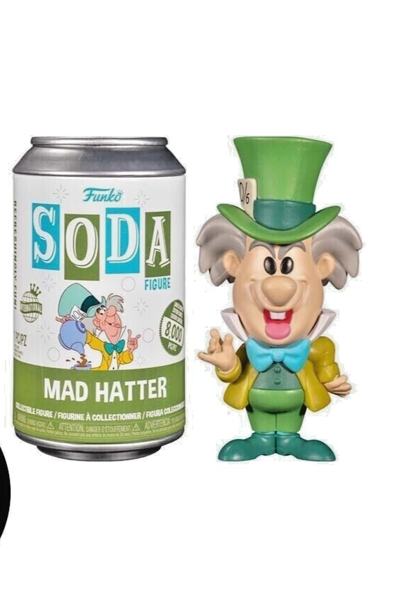 FUNKO SODA ALICE IN WONDERLAND MAD HATTER VINYL FIGURE