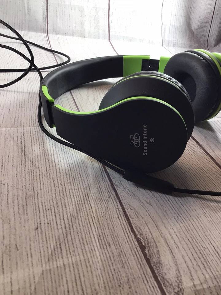 Auriculares Sound Intone 168 negro verde Foto 4 de 4