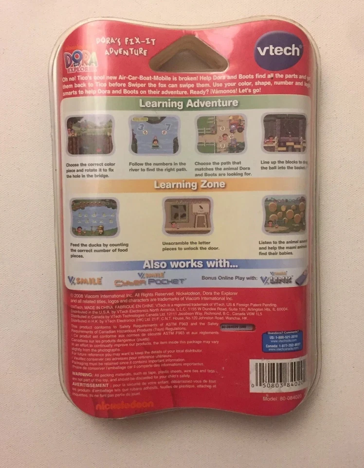 New VTECH V.Smile Motion Dora's Fix-It Adventure Game - Image 2 of 2