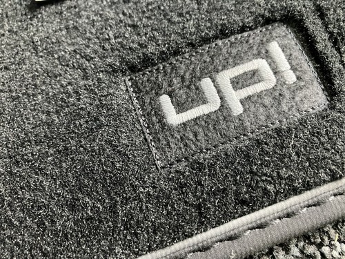 NEW Genuine UP! Black Carpet Floor Foot Mats Set UP Logo RHD Luxury Premium - Picture 2 of 9