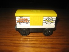 Vintage Thomas  Friends Wooden Railway - Sodor Chicken Car No Sound - EUC 