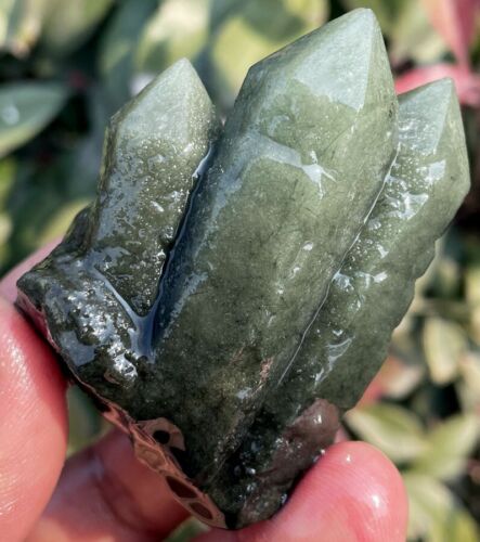102g ¡¡¡EXCELENTE!!! Nuevo hallazgo raro NATURAL racimos de cristal verde espécimen ie2117 - Imagen 6 de 12