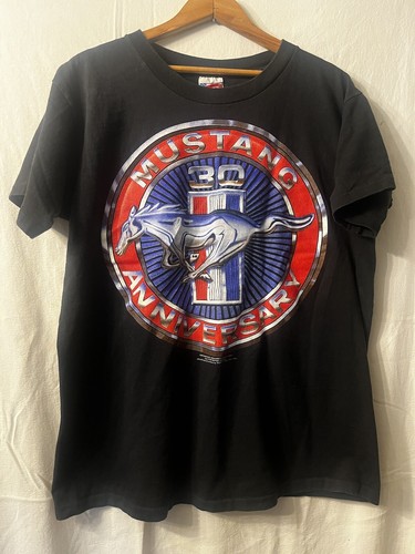 Vintage Men’s Single Stitch Mustang 30th Anniversary Tee Size L