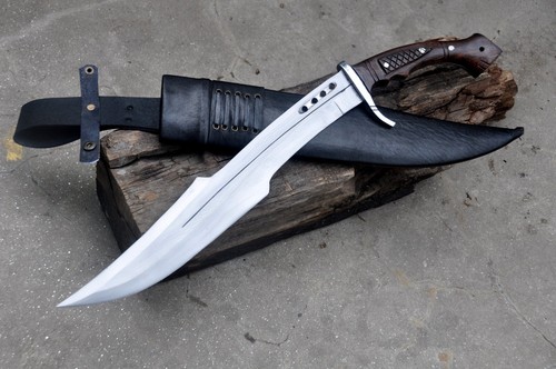 Spartan Machete-18 inches long Blade Hand forged spartan sword-working-sharpen - Picture 7 of 13